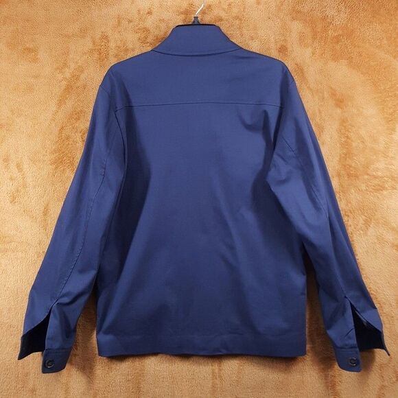 LES DEUX Jacket Mens Medium Blue Lightweight 4 Pocket MARSEILLE Cotton $279 - Picture 3 of 8